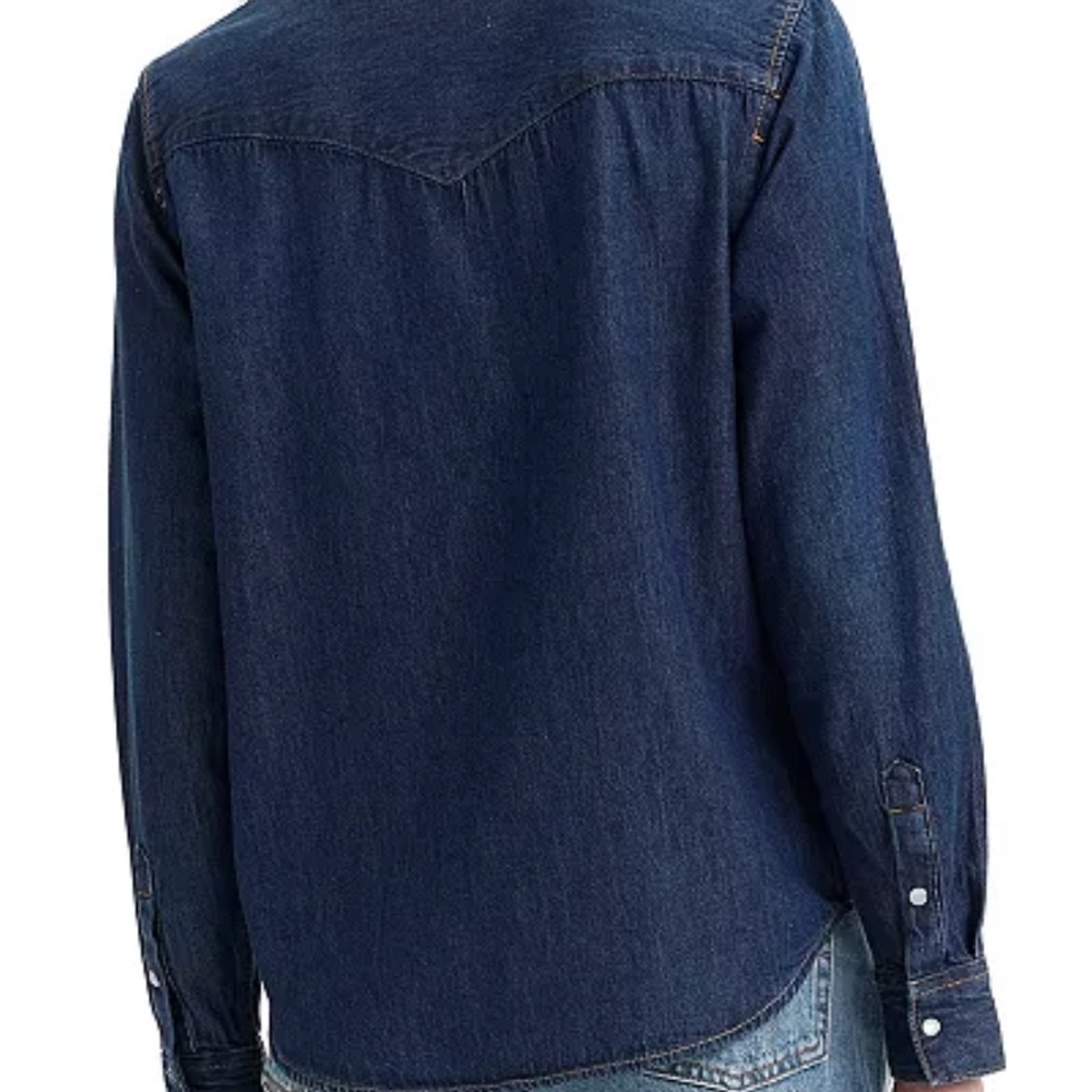 Levi's Dark Blue Denim Shirt - Picture 2 of 4